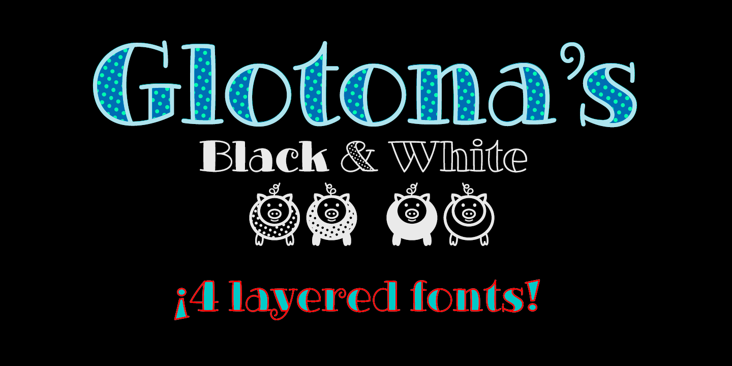 Пример шрифта Glotona #1